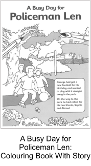 A Busy Day for Policeman Len: Colouring Book With Story