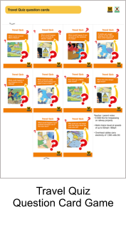 Travel Quiz Question Card Game